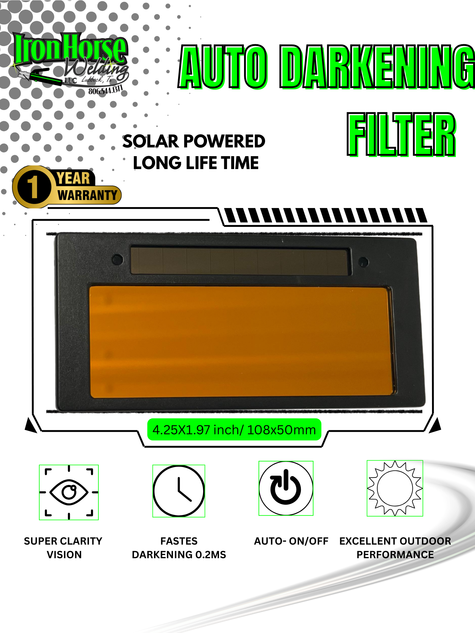 Auto Darkening Welding Lens - Image 2